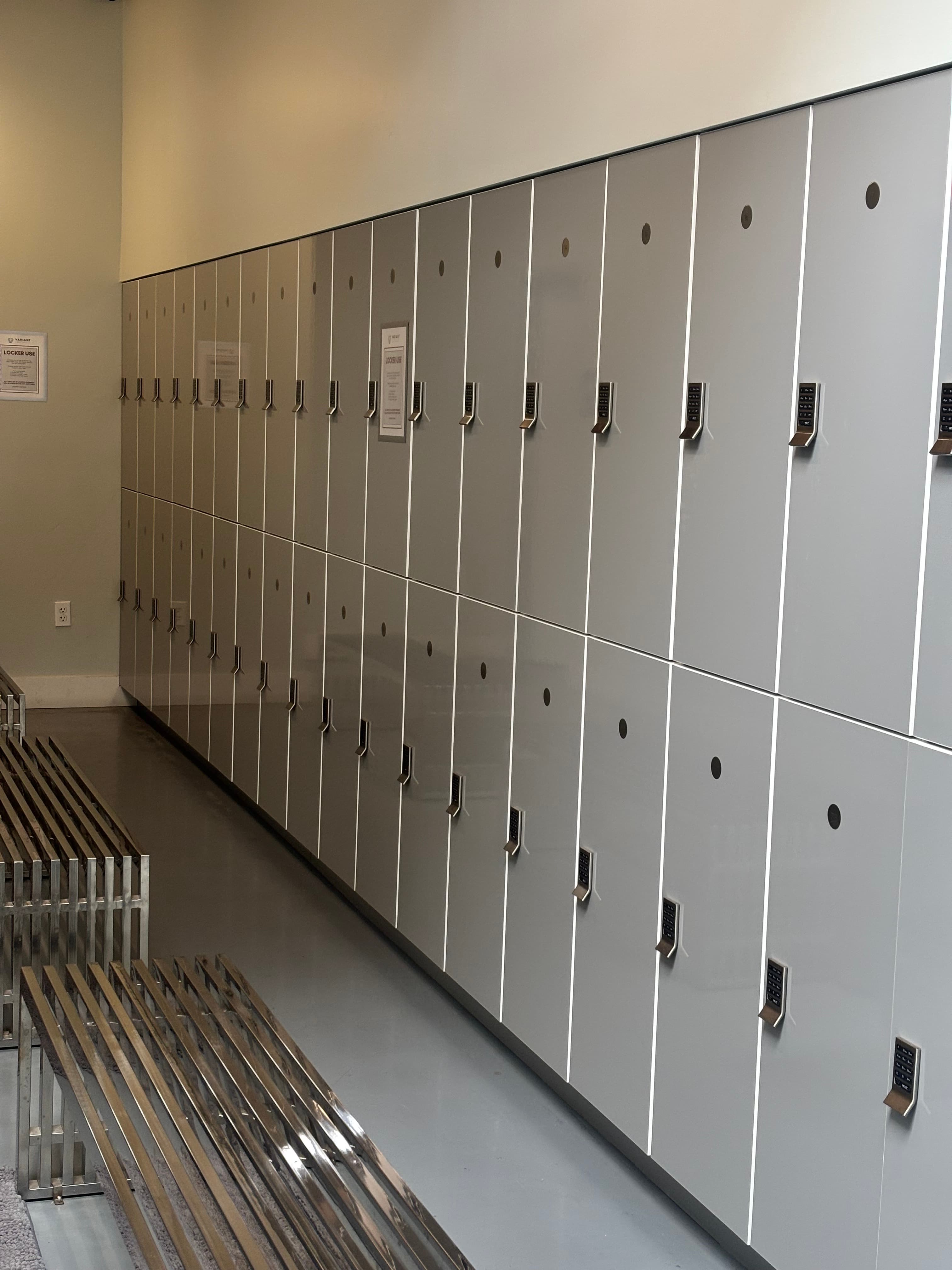 Premium locker room at Variant Training Lab